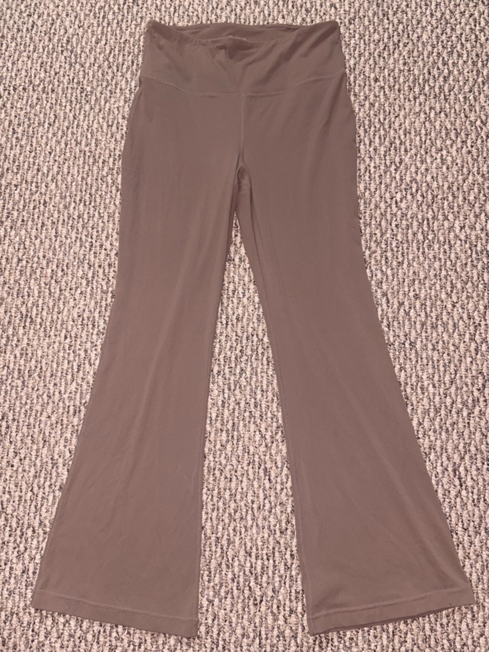 Quince Taupe Boot-Cut High-Waist Yoga Pants